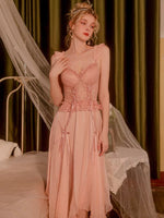 Satin Nightgown, Long Lace Lingerie, Pajama, See Through Robe, Wedding Gift, Birthday Gift, Anniversary Gift, Gift for Her