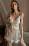 Lace Nightgown, Sheer Lace Lingerie, Pajama, See Through Nightie, Bridal Lingerie