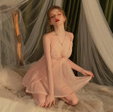 Lace Nightgown, Sheer Lace Lingerie, Pajama, See Through Nightie