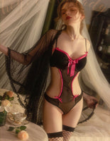 Lace Corset, Sheer Lace Lingerie, Pajama, See Through Lingerie