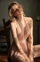 Innocent Flowy Mesh and Lace Babydoll Lingerie Dress, Nightgown