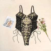 Lace Floral Embroidery Lingerie