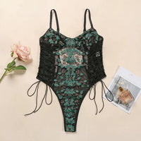 Lace Floral Embroidery Lingerie