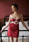 Little Chamomile Elegant Lace Nightgown, Exquisite Lingerie Dress