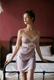 Little Chamomile Elegant Lace Nightgown, Exquisite Lingerie Dress