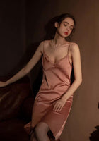 Vintage Satin Dress Nightgown, Exquisite Lingerie Dress