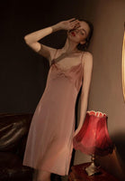 Vintage Satin Dress Nightgown, Exquisite Lingerie Dress