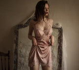 Phoenix Satin Nightgown Set, Sexy Lingerie, Satin Lingerie