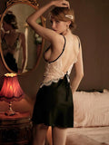 Heavenly Satin Lace Lingerie Set, Sexy Lingerie, Satin Lingerie