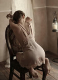 Sweet Little Bowknot Side Criss Cross Nightgown, Exquisite Lingerie Dress