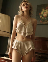 Cute Satin Lingerie Set, Sexy Lingerie, Satin Lingerie, Satin Top and Shorts