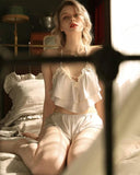Cute Satin Lingerie Set, Sexy Lingerie, Satin Lingerie, Satin Top and Shorts