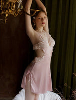 Vintage Barbie Doll Satin Lace Babydoll Nightgown, Exquisite Lingerie Dress
