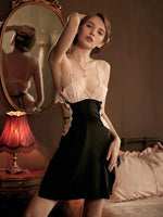 Vintage Lace Embroidered Nightgown, Exquisite Lingerie Dress