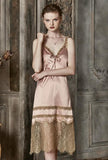 Queen Satin Long Nightgown, Sexy Lingerie, Satin Lingerie