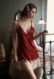Vintage Superstar Satin Lace Nightgown, Plus Sizes Available