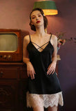 Vintage Superstar Satin Lace Nightgown, Plus Sizes Available