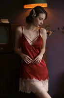 Vintage Superstar Satin Lace Nightgown, Plus Sizes Available