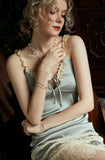 Queen Satin Long Nightgown, Sexy Lingerie, Satin Lingerie