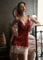 Vintage Superstar Satin Lace Nightgown, Plus Sizes Available