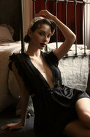 Give Into Love Vintage Silky Babydoll Lingerie Dress