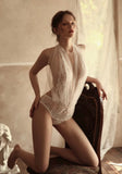 White Chiffon Lace Bridal Lingerie